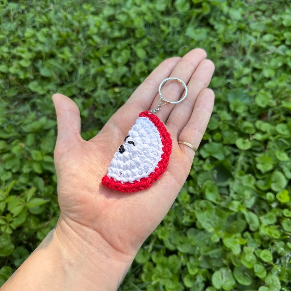 Handmade Crochet Fruit Fidget Keychains - Picture 4 of 10